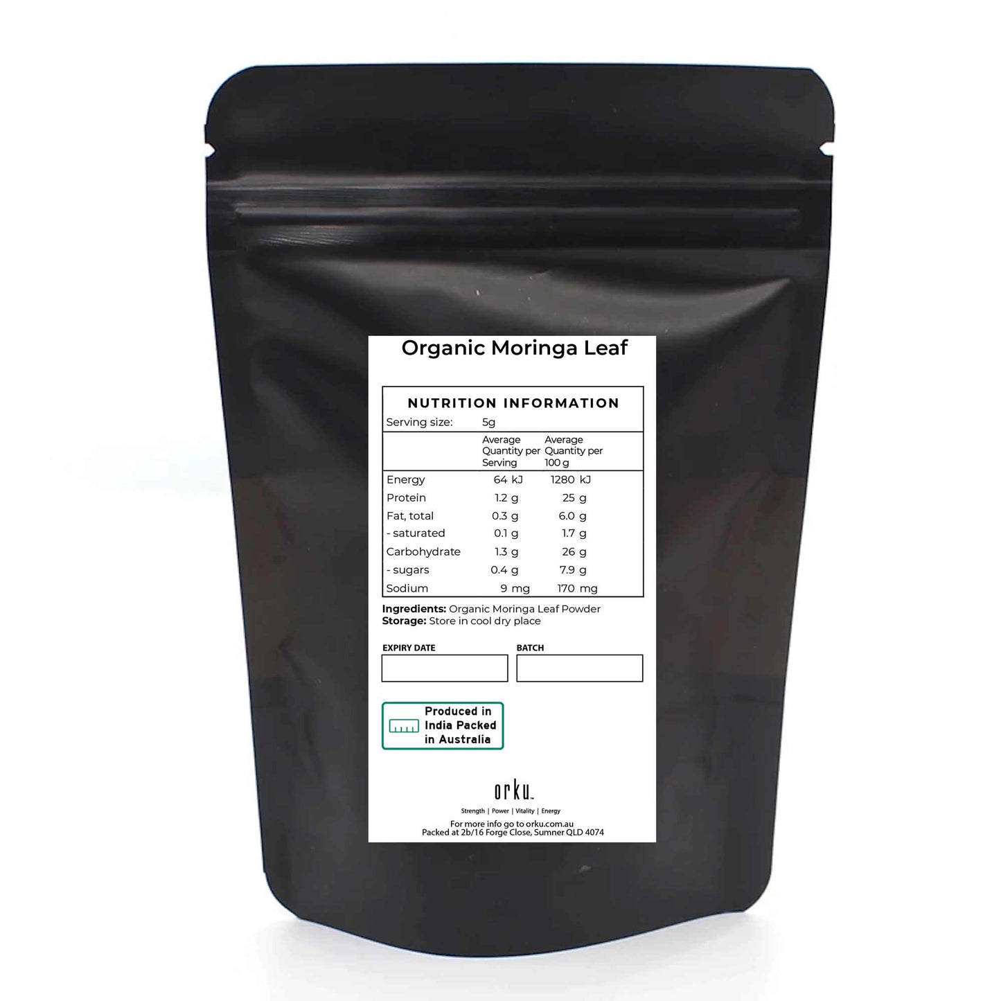 1Kg Organic Moringa Leaf Powder - Supplement Moringa Oleifera Drumstick Leaf