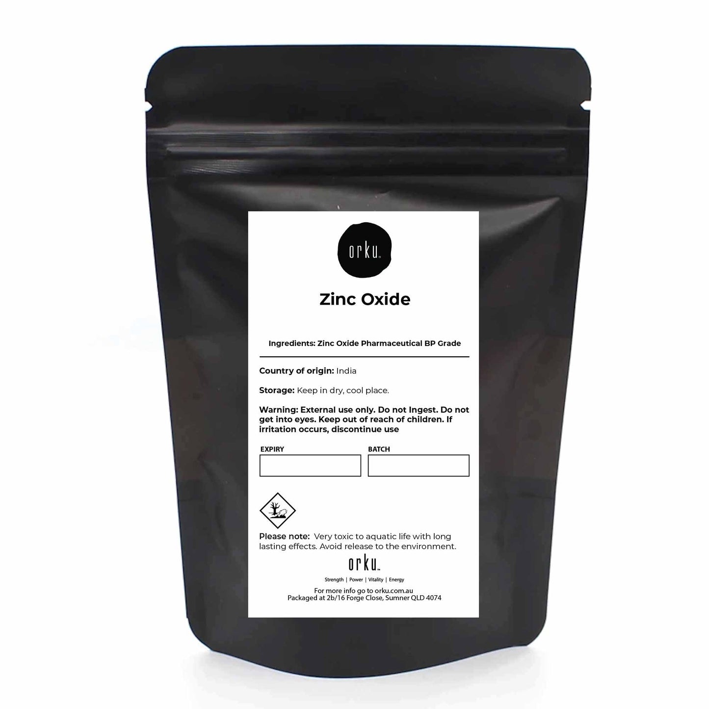 2Kg Zinc Oxide Powder BP Pharmaceutical Grade 99.9% Purity Resealable Bag